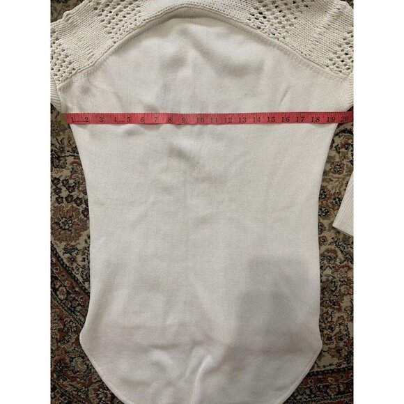 Sass & Bide Australia Size Small Mojo Kiko Knit Top White Designer GORGEOUS - Picture 6 of 7